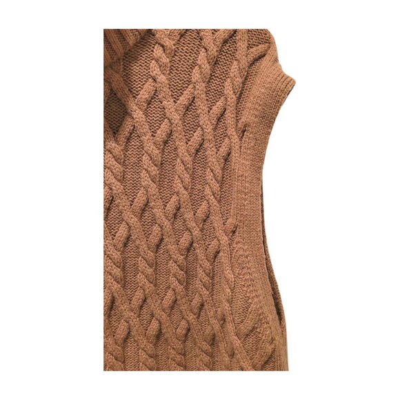 COS Men's Tan Cable Knit Vest XL - Picture 5 of 9